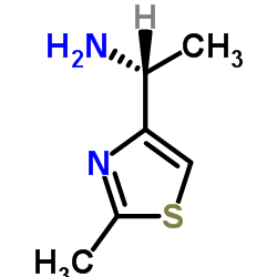 (1R)-1-(2-Methyl-1,3-thiazol-4-yl)ethanamine结构式