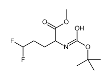 METHYL 2-(TERT-BUTOXYCARBONYLAMINO)-5,5-DIFLUOROPENTANOATE Structure