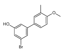 3-bromo-5-(4-methoxy-3-methylphenyl)phenol结构式