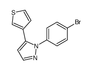 1-(4-BROMOPHENYL)-5-(THIOPHEN-3-YL)-1H-PYRAZOLE结构式