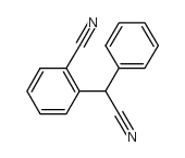 2-[Cyano(phenyl)methyl]benzenecarbonitrile structure