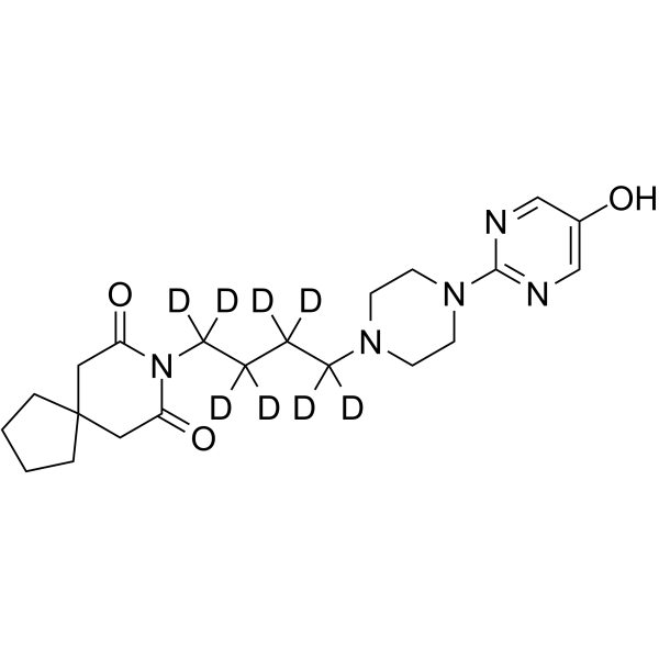 5-Hydroxy Buspirone-d8结构式