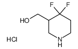 (4,4-Difluoropiperidin-3-Yl)Methanol Hydrochloride结构式