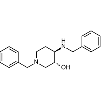 (3R,4R)-1-苄基-4-(苄基胺)哌啶-3-醇结构式