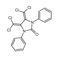 4,5-bis(dichloromethylene)-1,3-diphenylimidazolidin-2-one结构式