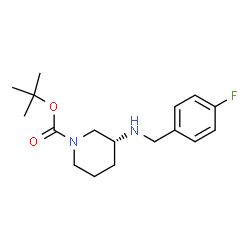 (R)-tert-Butyl 3-[(4-fluorophenyl)methyl]aminopiperidine-1-carboxylate structure