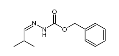 (Z)-benzyl 2-(2-methylpropylidene)hydrazinecarboxylate结构式