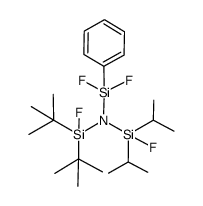 Di-tert-butylfluorsilyl(fluordiisopropylsilyl)(difluorphenylsilyl)amin结构式