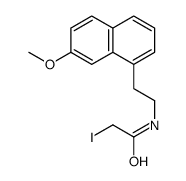 2-iodo-N-[2-(7-methoxynaphthalen-1-yl)ethyl]acetamide Structure