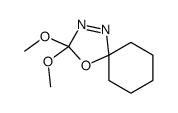2,2-dimethoxy-1-oxa-3,4-diazaspiro[4.5]dec-3-ene Structure