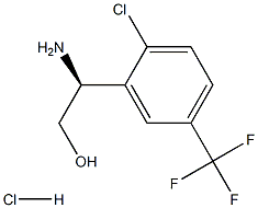 (2S)-2-AMINO-2-[2-CHLORO-5-(TRIFLUOROMETHYL)PHENYL]ETHAN-1-OL HYDROCHLORIDE Structure