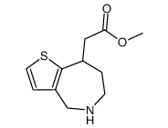 methyl2-(5,6,7,8-tetrahydro-4H-thieno[3,2-c]azepin-8-yl)acetate Structure