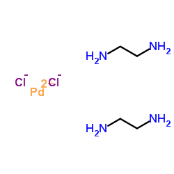 Palladium(2+) chloride 1,2-ethanediamine (1:2:2) Structure