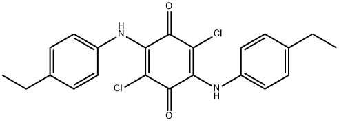 2,5-bis(4-ethylanilino)-3,6-dichloro-1,4-benzoquinone Structure