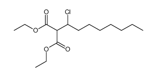 diethyl 2-(1-chlorooctyl)malonate结构式