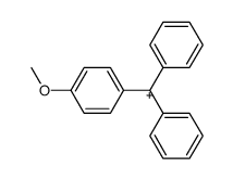 p-Methoxyphenyl-diphenylmethyliumion Structure