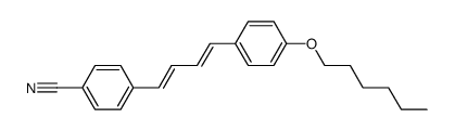 (E,E)-1-(4-cyanophenyl)-4-(4-hexyloxyphenyl)buta-1,3-diene Structure