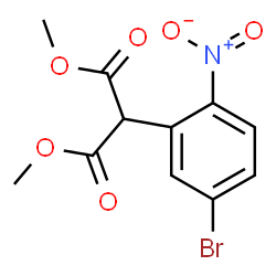 dimethyl 2-(5-bromo-2-nitrophenyl)malonate structure