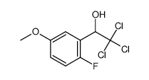 2,2,2-trichloro-1-(2-fluoro-5-methoxyphenyl)ethanol结构式