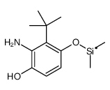 (3-amino-2-tert-butyl-4-hydroxyphenoxy)-dimethylsilicon Structure