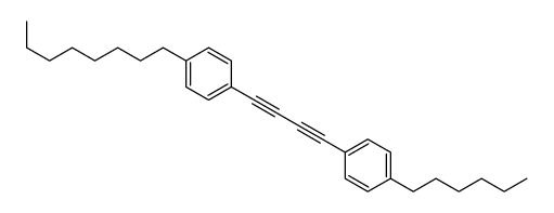 1-hexyl-4-[4-(4-octylphenyl)buta-1,3-diynyl]benzene Structure