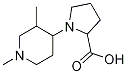 1-(1,3-Dimethylpiperidin-4-yl)pyrrolidine-2-carboxylic acid Structure