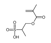1-(2-methylprop-2-enoyloxy)propane-2-sulfonic acid Structure