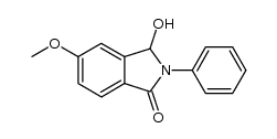 3-hydroxy-5-methoxy-2-chphenyl-2,3-dihydro-1H-isoindol-1-one Structure