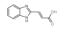 2-Propenoicacid,3-(1H-benzimidazol-2-yl)-,(E)-(9CI) Structure