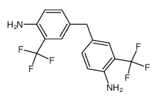 4,4'-DIAMINO-3,3'-DI-(TRIFLUOROMETHYL)-DIPHENYLMETHANE结构式