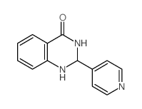 2-(PYRIDIN-4-YL)-2,3-DIHYDROQUINAZOLIN-4(1H)-ONE结构式