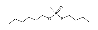 Methylphosphonsaeure-hexylester-mercaptobutylester结构式