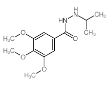 Benzoic acid,3,4,5-trimethoxy-, 2-(1-methylethyl)hydrazide结构式