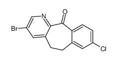 3-Bromo-8-chloro-5,6-dihydro-11H-benzo[5,6]cyclohepta[1,2-b]pyridin-11-one structure