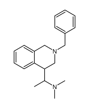 2-benzyl-4-(1-N,N-dimethylaminoethyl)-1,2,3,4-tetrahydroisoquinoline结构式