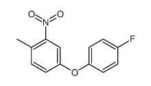 4-(4-fluorophenoxy)-1-methyl-2-nitrobenzene Structure