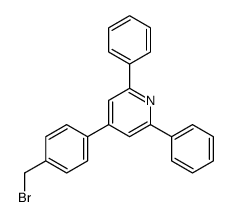 4-[4-(bromomethyl)phenyl]-2,6-diphenylpyridine Structure