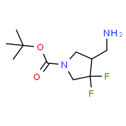 tert-butyl 4-(aminomethyl)-3,3-difluoropyrrolidine-1-carboxylate Structure