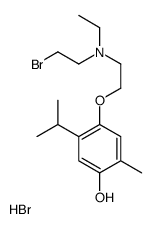 4-[2-[2-bromoethyl(ethyl)amino]ethoxy]-2-methyl-5-propan-2-ylphenol,hydrobromide结构式