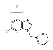 9H-Purine,2-chloro-9-(phenylmethyl)-6-(trifluoromethyl)- structure