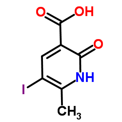 5-Iodo-6-methyl-2-oxo-1,2-dihydro-3-pyridinecarboxylic acid结构式