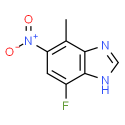 1H-Benzimidazole,7-fluoro-4-methyl-5-nitro-(9CI)结构式