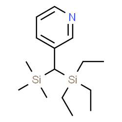 Pyridine, 3-[(triethylsilyl)(trimethylsilyl)methyl]- (9CI)结构式
