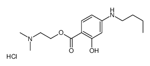 2-(dimethylamino)ethyl 4-(butylamino)-2-hydroxybenzoate,hydrochloride Structure