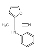 2-anilino-2-(2-furyl)propanenitrile structure