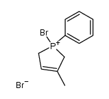 1-bromo-3-methyl-1-phenyl-2,5-dihydro-1H-phospholium, bromide结构式