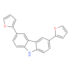3,6-二(2 -呋喃基)-9H-咔唑结构式