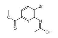 methyl 6-acetamido-5-bromopyridine-2-carboxylate Structure