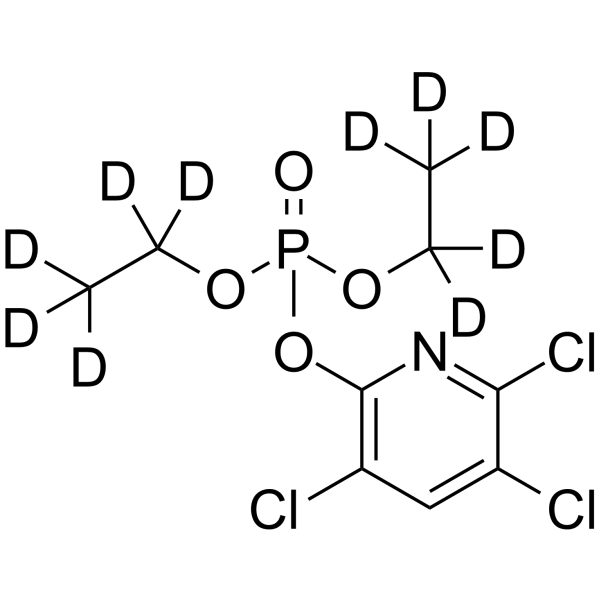 Chlorpyrifos-oxon-d10结构式