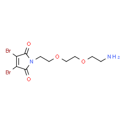 3,4-Dibromo-Mal-PEG2-Amine TFA Structure